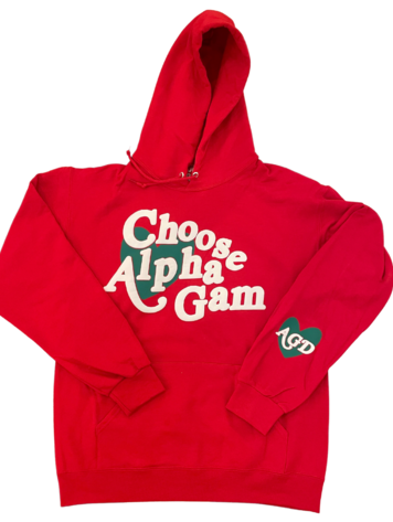 Duo Threads All My Love Hoodie - Alpha Gamma Delta
