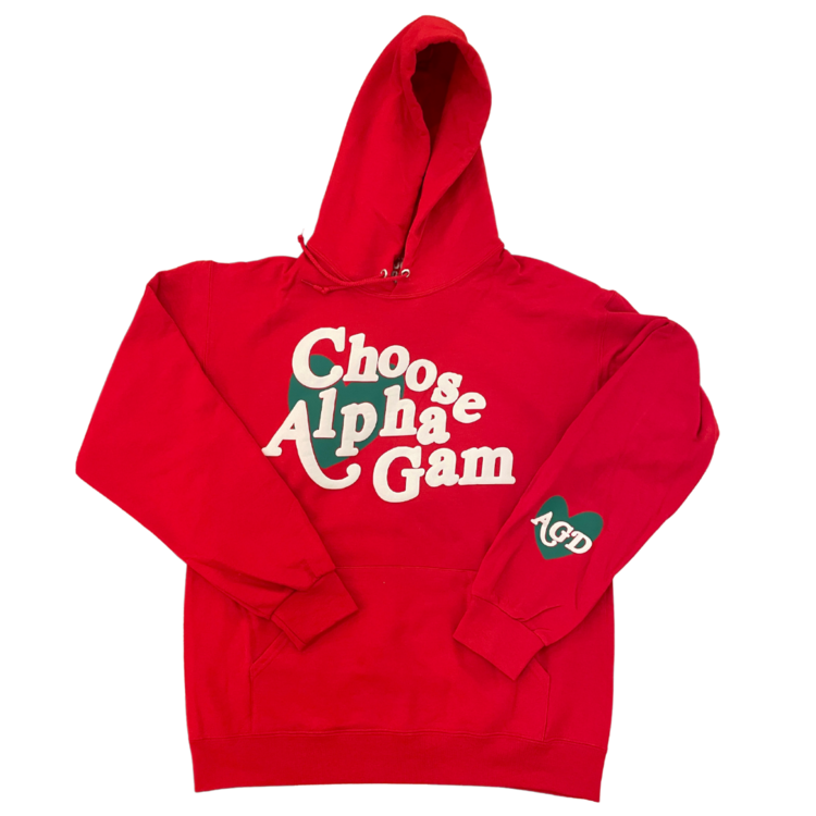 Duo Threads All My Love Hoodie - Alpha Gamma Delta
