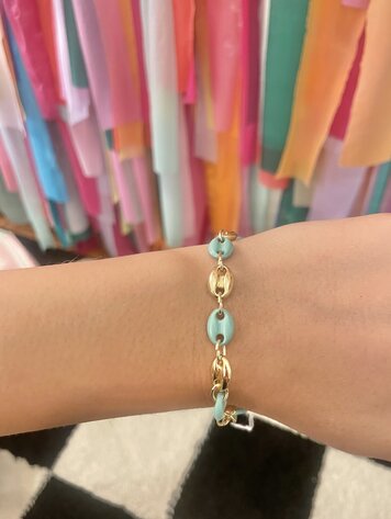 Nikko Blu Dory Chain Bracelet - Teal