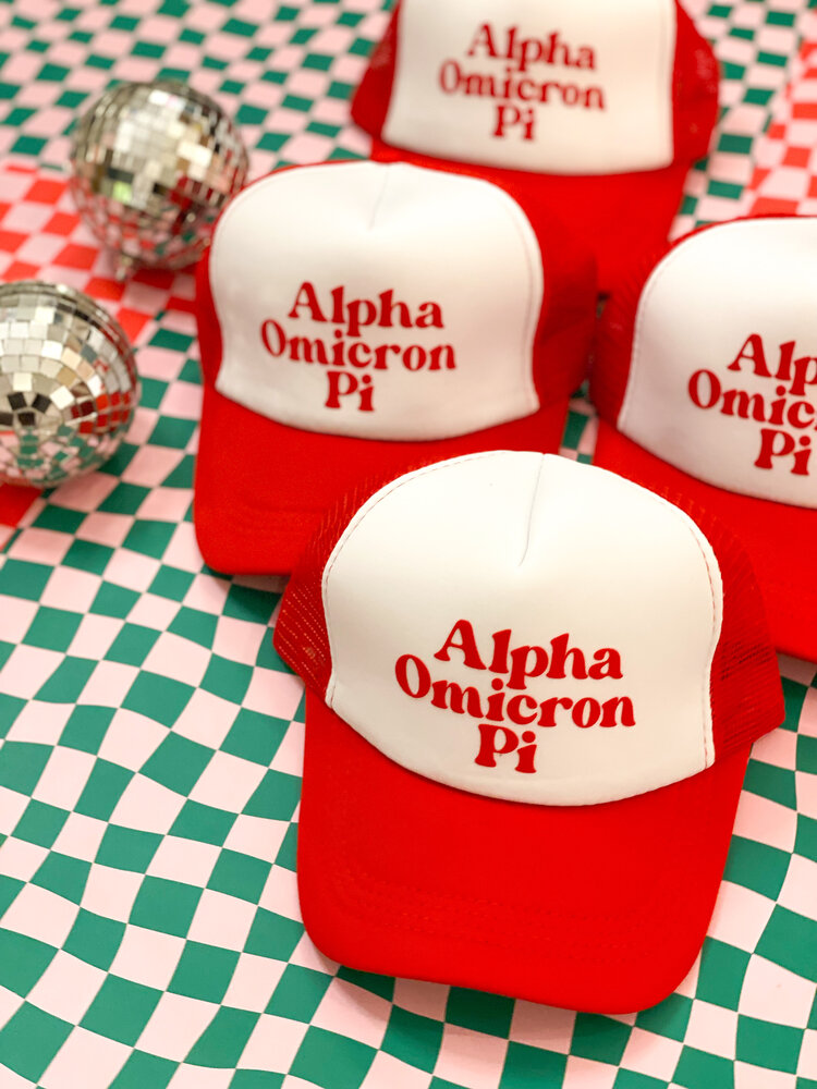 Duo Threads Traveler Trucker Hat - Alpha Omicron Pi