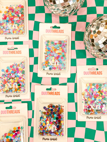 Duo Threads Confetti Phone Wallet - Chi Omega