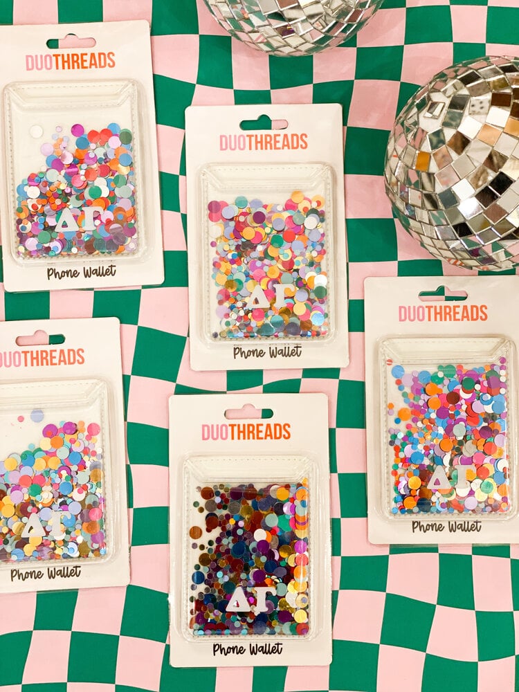 Duo Threads Confetti Phone Wallet - Delta Gamma