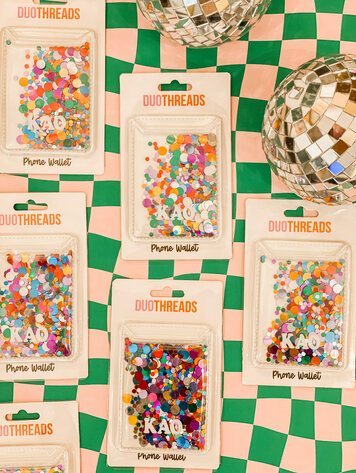 Duo Threads Confetti Phone Wallet - Kappa Alpha Theta