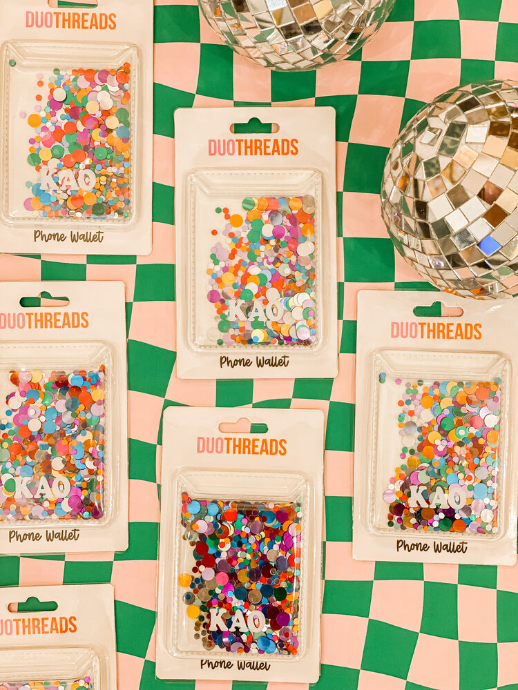 Duo Threads Confetti Phone Wallet - Kappa Alpha Theta