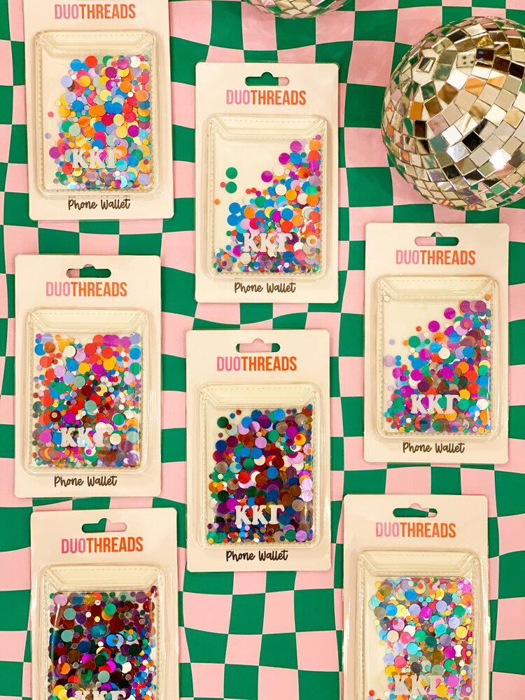 Duo Threads Confetti Phone Wallet - Kappa Kappa Gamma