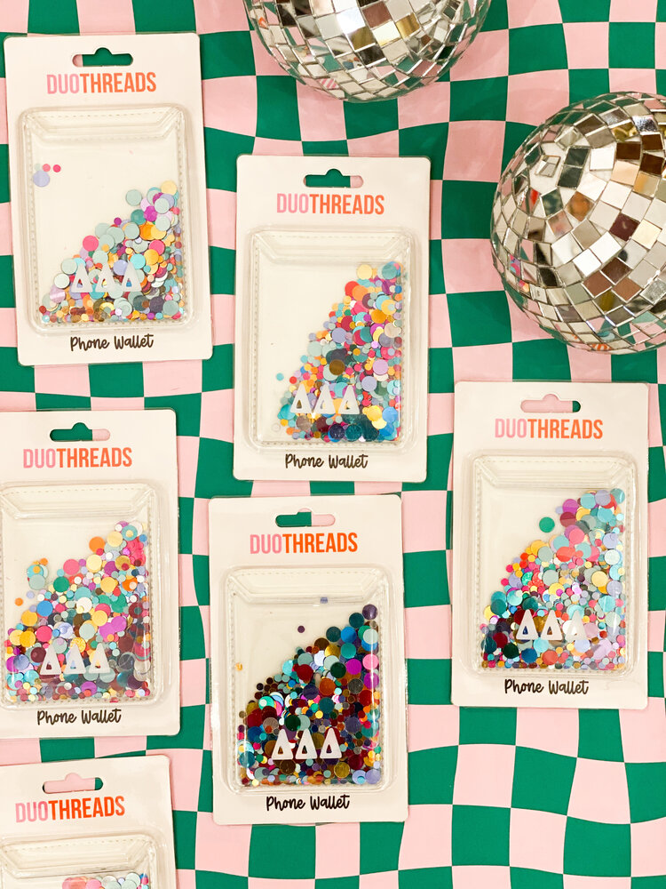 Duo Threads Confetti Phone Wallet - Delta Delta Delta