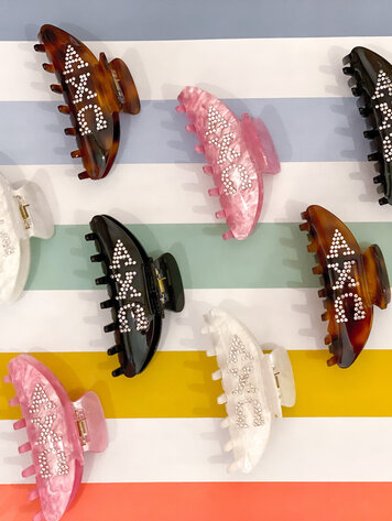 Duo Threads Claw Clip - Alpha Chi Omega