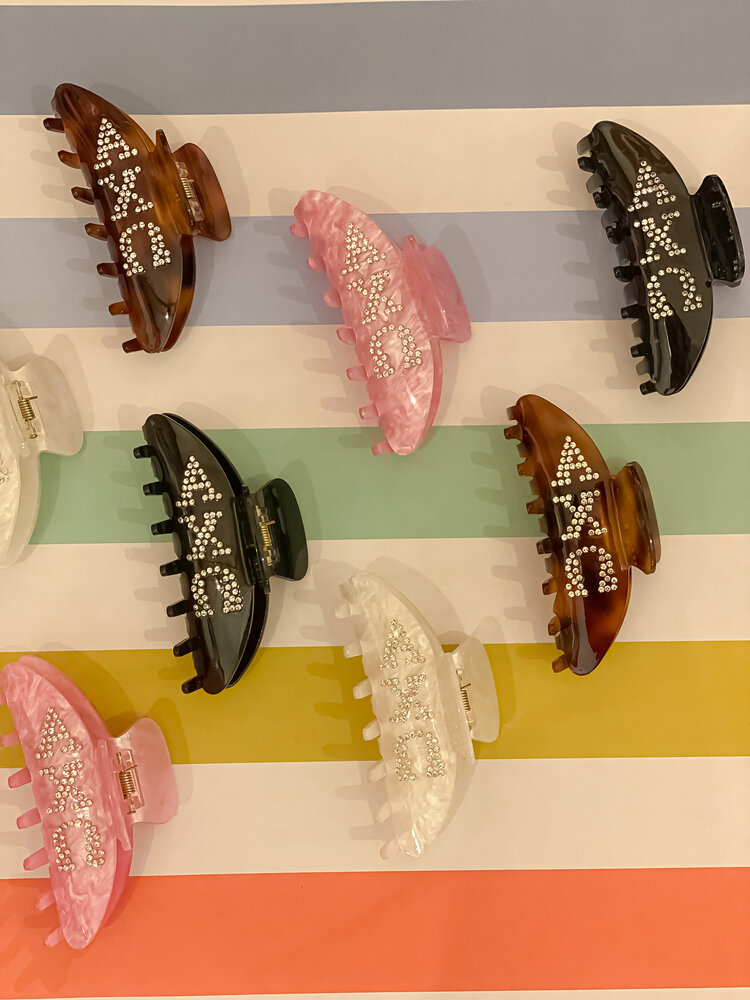 Duo Threads Claw Clip - Alpha Chi Omega