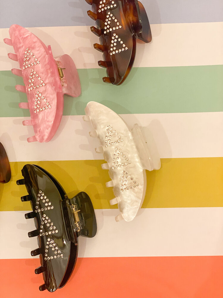 Duo Threads Claw Clip - Delta Delta Delta