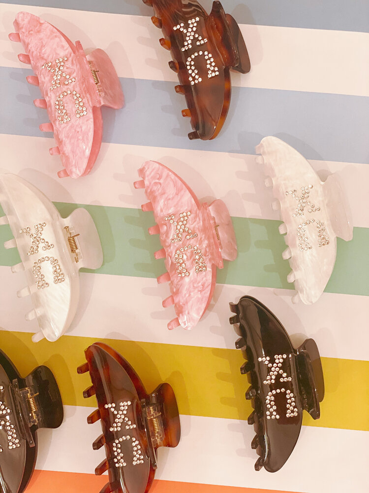 Duo Threads Claw Clip - Chi Omega