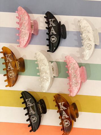 Duo Threads Claw Clip - Kappa Alpha Theta