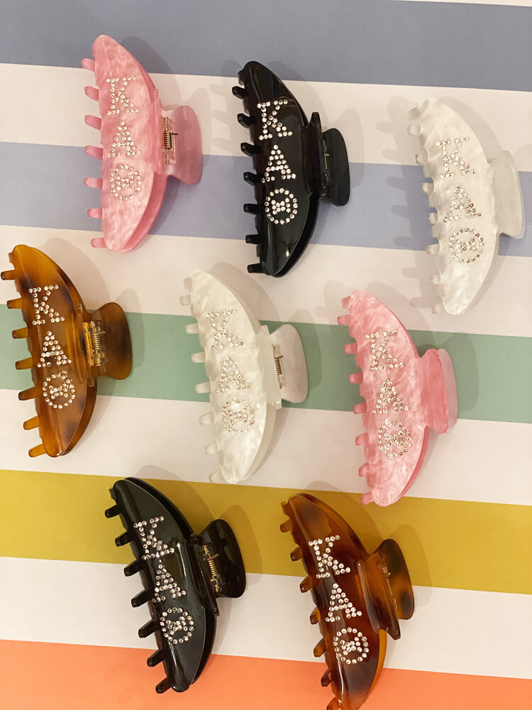 Duo Threads Claw Clip - Kappa Alpha Theta