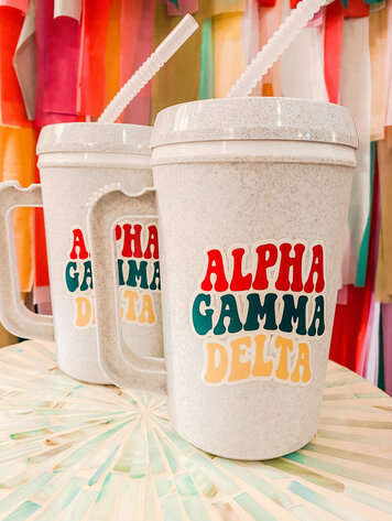 Duo Threads Cool To Be Mega Mug - Alpha Gamma Delta