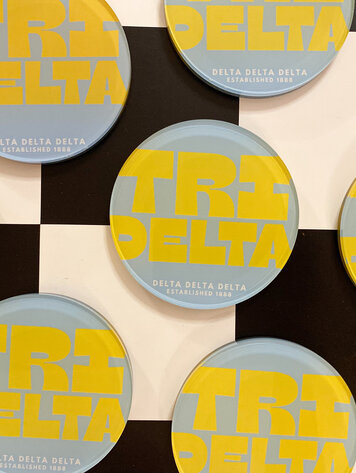 Tart By Taylor Savvy Sorority Coaster - Delta Delta Delta