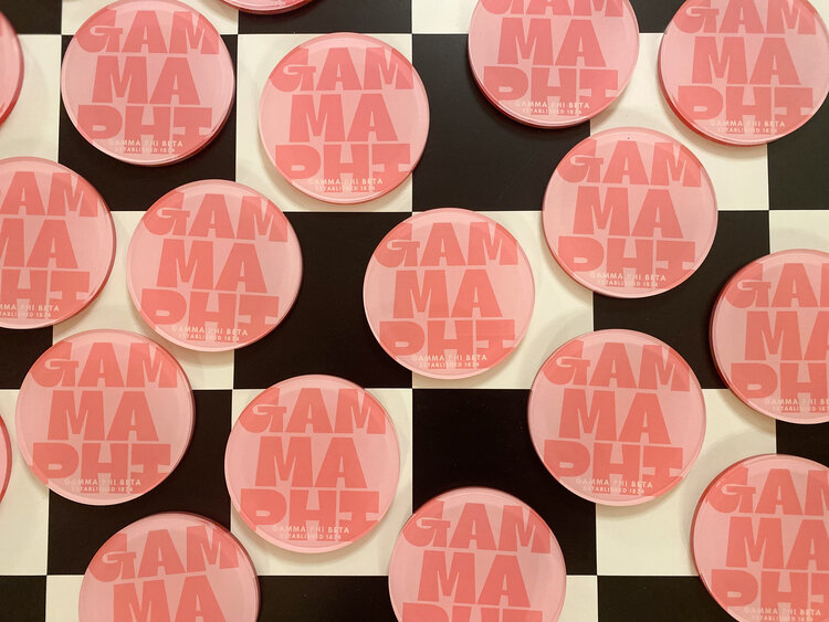 Tart By Taylor Savvy Sorority Coaster - Gamma Phi Beta