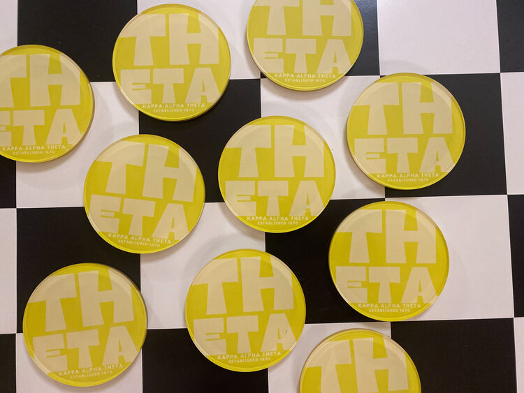 Tart By Taylor Savvy Sorority Coaster - Kappa Alpha Theta