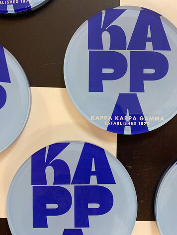 Tart By Taylor Savvy Sorority Coaster - Kappa Kappa Gamma