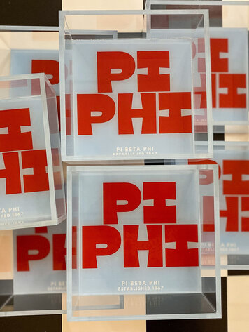 Tart By Taylor Savvy Sorority Trinket Tray - Pi Beta Phi