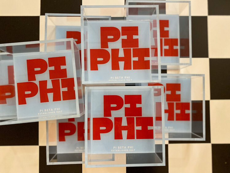 Tart By Taylor Savvy Sorority Trinket Tray - Pi Beta Phi