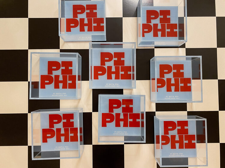 Tart By Taylor Savvy Sorority Trinket Tray - Pi Beta Phi