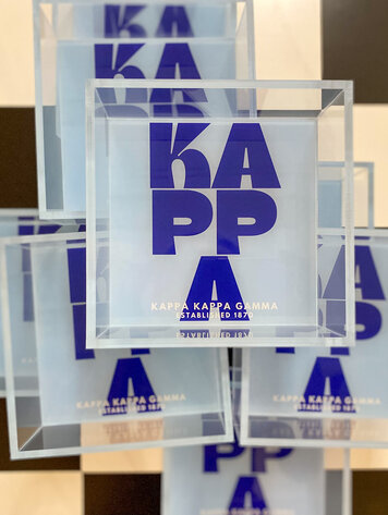 Tart By Taylor Savvy Sorority Trinket Tray - Kappa Kappa Gamma