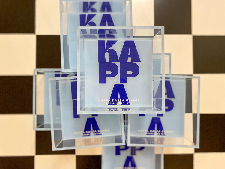 Tart By Taylor Savvy Sorority Trinket Tray - Kappa Kappa Gamma