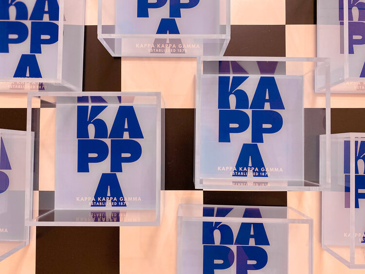 Tart By Taylor Savvy Sorority Trinket Tray - Kappa Kappa Gamma