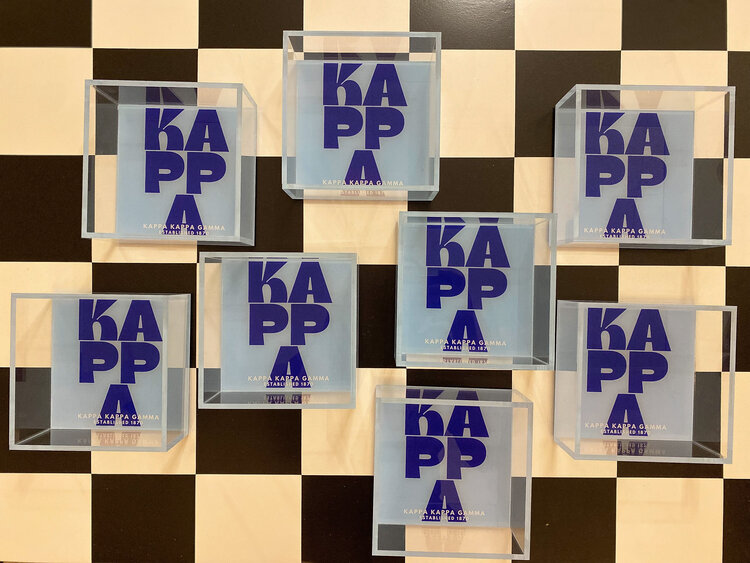 Tart By Taylor Savvy Sorority Trinket Tray - Kappa Kappa Gamma