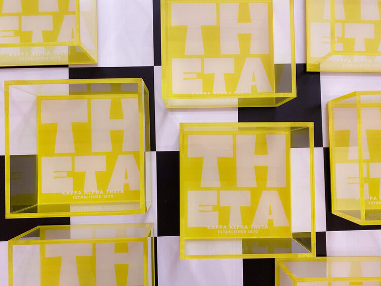 Tart By Taylor Savvy Sorority Trinket Tray - Kappa Alpha Theta