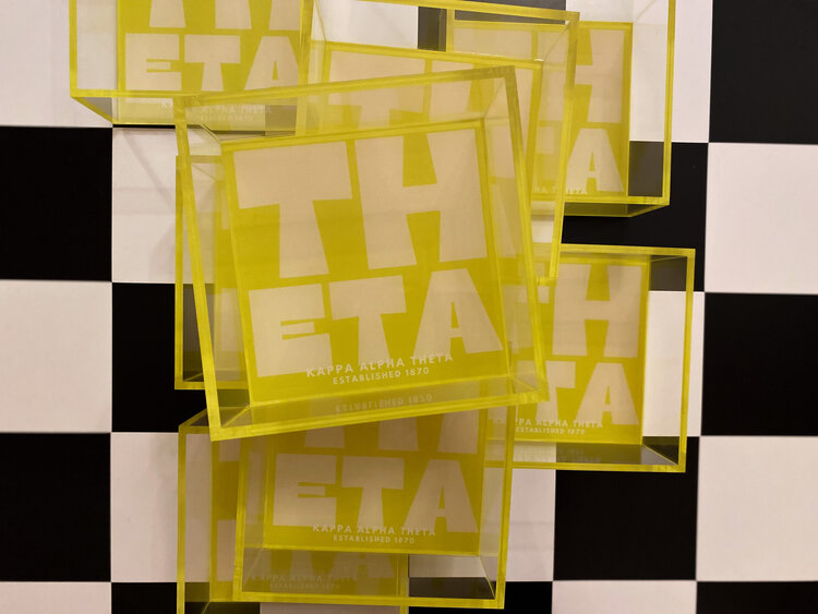 Tart By Taylor Savvy Sorority Trinket Tray - Kappa Alpha Theta