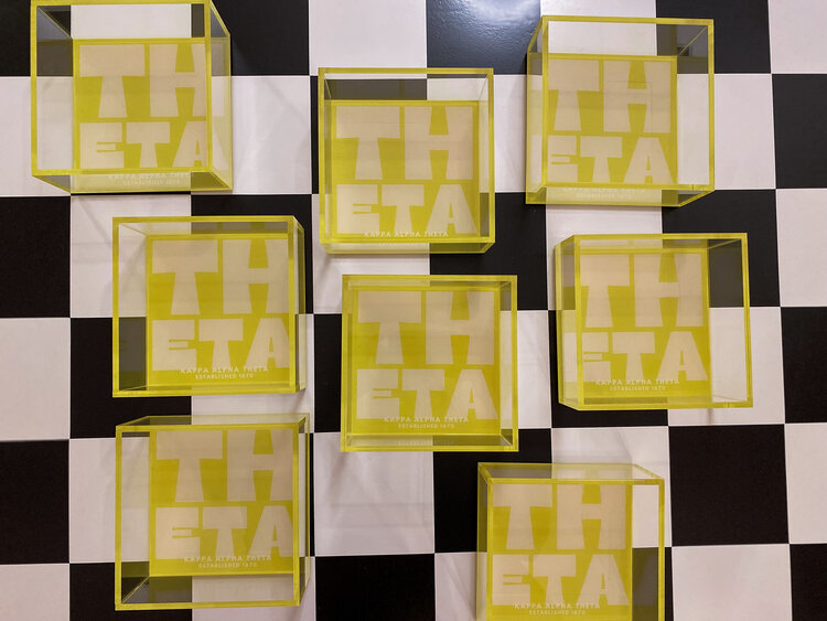 Tart By Taylor Savvy Sorority Trinket Tray - Kappa Alpha Theta