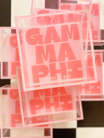 Tart By Taylor Savvy Sorority Trinket Tray - Gamma Phi Beta