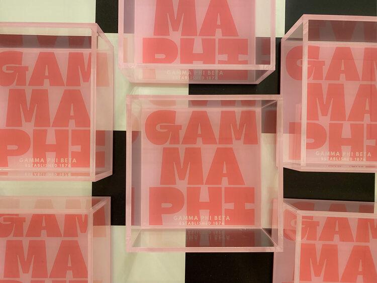 Tart By Taylor Savvy Sorority Trinket Tray - Gamma Phi Beta