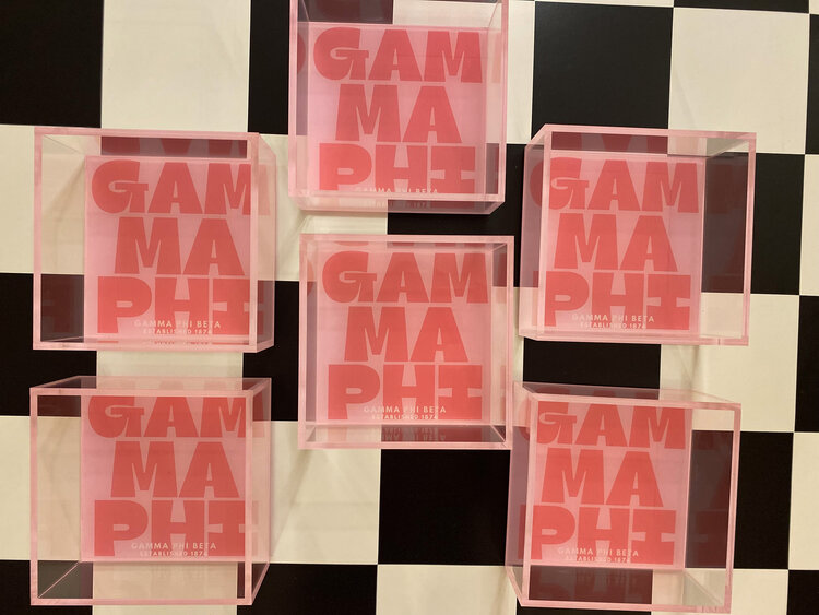 Tart By Taylor Savvy Sorority Trinket Tray - Gamma Phi Beta