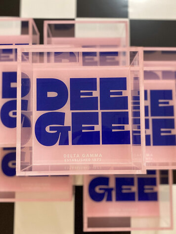 Tart By Taylor Savvy Sorority Trinket Tray - Delta Gamma