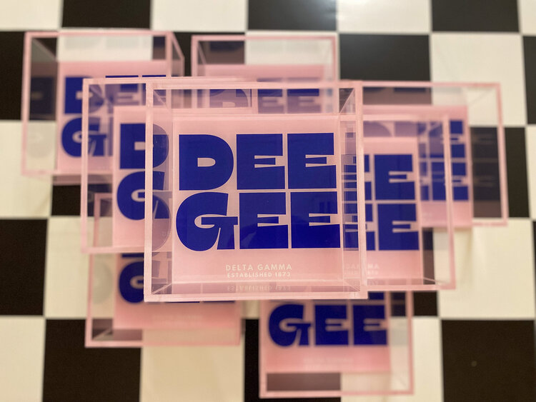 Tart By Taylor Savvy Sorority Trinket Tray - Delta Gamma