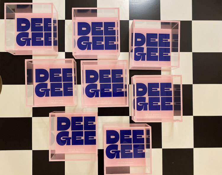 Tart By Taylor Savvy Sorority Trinket Tray - Delta Gamma