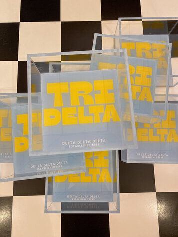 Tart By Taylor Savvy Sorority Trinket Tray - Delta Delta Delta