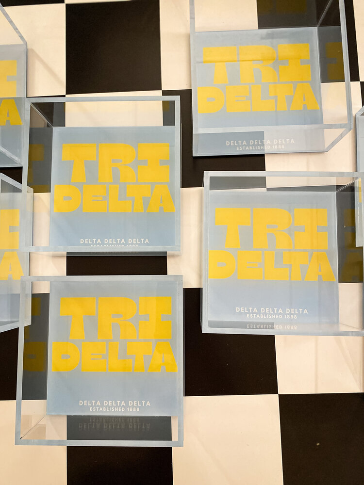 Tart By Taylor Savvy Sorority Trinket Tray - Delta Delta Delta