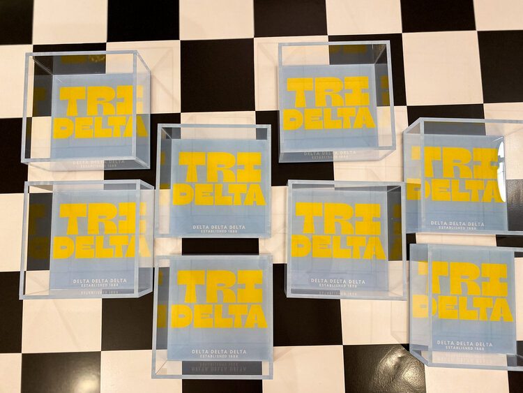 Tart By Taylor Savvy Sorority Trinket Tray - Delta Delta Delta