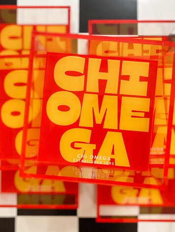 Tart By Taylor Savvy Sorority Trinket Tray - Chi Omega