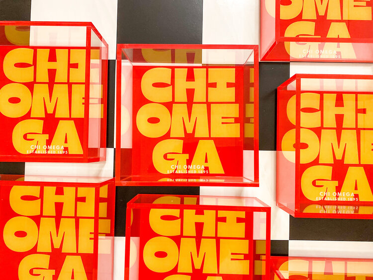 Tart By Taylor Savvy Sorority Trinket Tray - Chi Omega