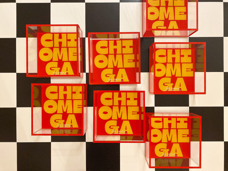 Tart By Taylor Savvy Sorority Trinket Tray - Chi Omega