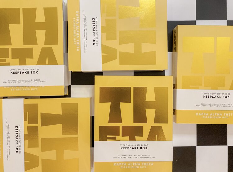 Tart By Taylor Savvy Sorority Keepsake Box - Kappa Alpha Theta