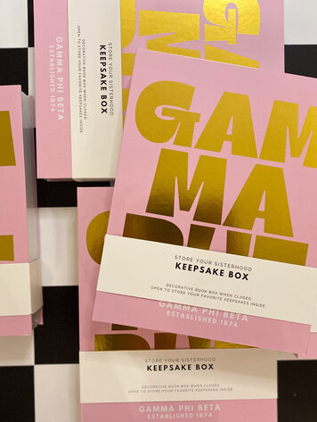 Tart By Taylor Savvy Sorority Keepsake Box - Gamma Phi Beta