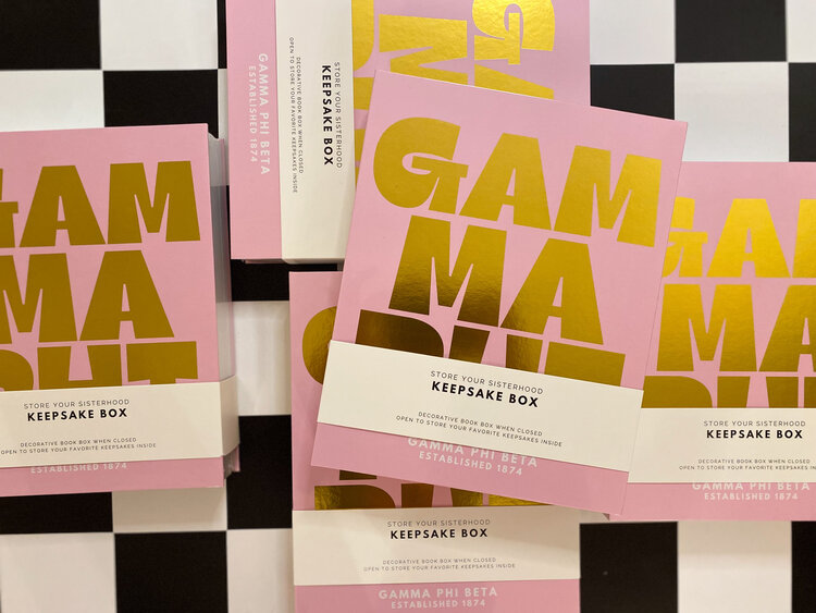 Tart By Taylor Savvy Sorority Keepsake Box - Gamma Phi Beta