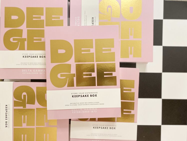 Tart By Taylor Savvy Sorority Keepsake Box - Delta Gamma