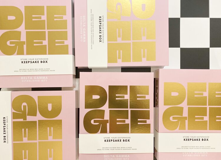 Tart By Taylor Savvy Sorority Keepsake Box - Delta Gamma