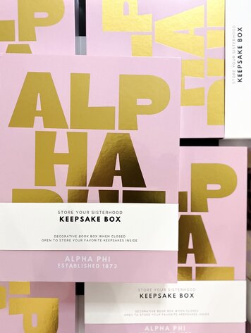 Tart By Taylor Savvy Sorority Keepsake Box - Alpha Phi