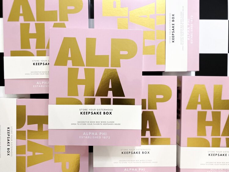 Tart By Taylor Savvy Sorority Keepsake Box - Alpha Phi